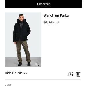 Canada Goose Wyndham Parka in Dark Gray